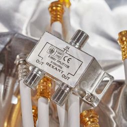 Делитель ТВ &amp;quot;краб&amp;quot; х2 под F разъем 5-1000 МГц Rexant 05-6001