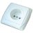 Розетка 1-м СП Маргарита 16А IP20 бел. Universal М0022