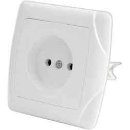 Розетка 1-м СП Маргарита 16А IP20 бел. Universal М0022