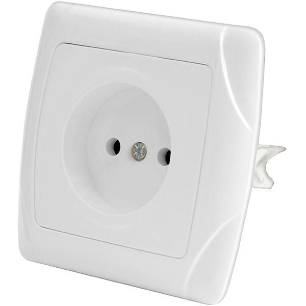 Розетка 1-м СП Маргарита 16А IP20 бел. Universal М0022