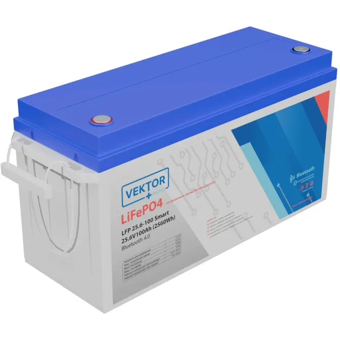 Аккумуляторная батарея LFP 25,6-100 Smart BMS 100A 