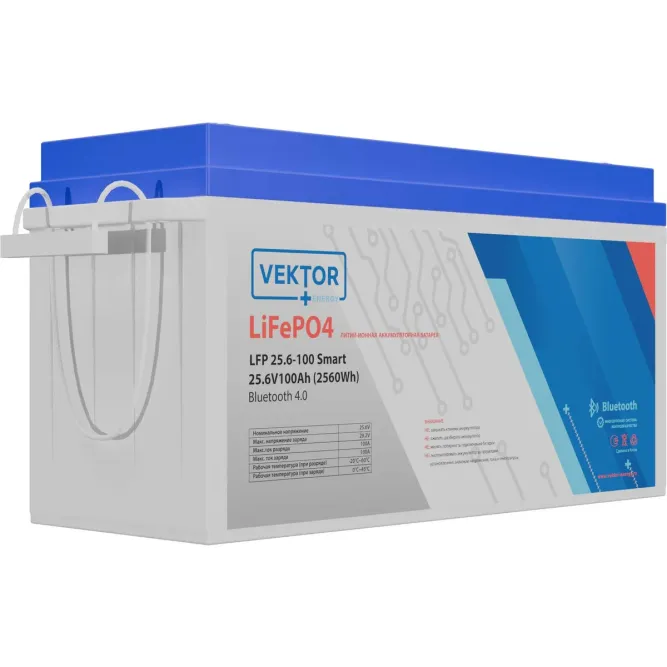 Аккумуляторная батарея LFP 25,6-100 Smart BMS 100A 