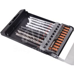 Набор пилок для лобзика по дереву и металлу 10шт Вихрь