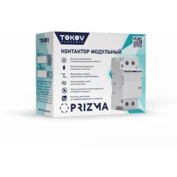 Контактор модульный 36мм 25А 230В АС 4НЗ PRIZMA TOKOV ELECTRIC TKE-PZ-MC-2-25-230-04