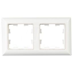Рамка 2-м BRITE РУ-2-Бр бел./бел. IEK BR-M22-12-K01