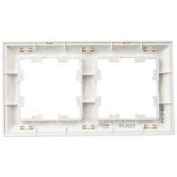 Рамка 2-м BRITE РУ-2-Бр бел./бел. IEK BR-M22-12-K01