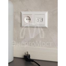 Рамка 2-м BRITE РУ-2-Бр бел./бел. IEK BR-M22-12-K01