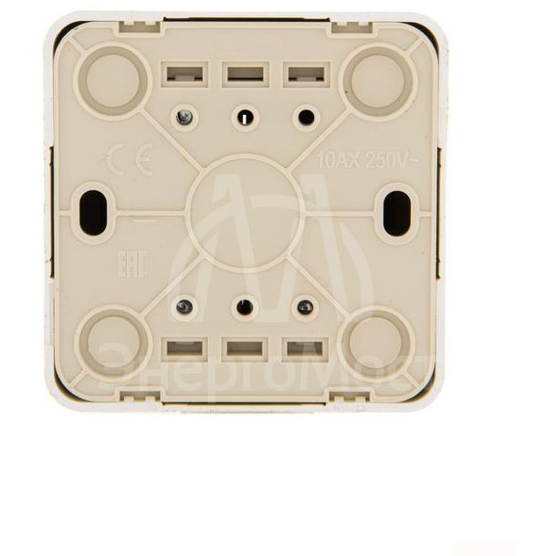 Выключатель 2-кл. 1п ОП Viola 10А IP20 с подсветкой беленый дуб LEZARD 751-5200-112