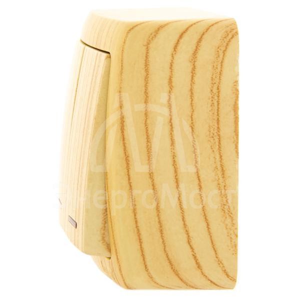 Выключатель 2-кл. 1п ОП Viola 10А IP20 с подсветкой беленый дуб LEZARD 751-5200-112