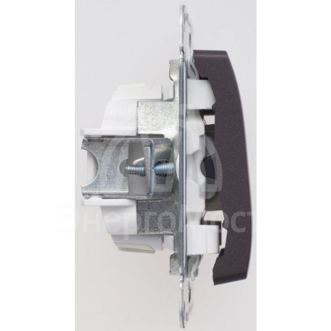 Механизм переключателя 1-кл. СП Glossa 10А IP20 (сх. 6) 10AX шоколад. SchE GSL000861