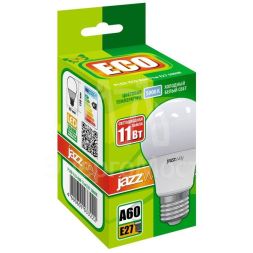 Лампа светодиодная PLED-ECO/SE-A60 11Вт грушевидная 5000К холод. бел. E27 840лм 230В JazzWay 1033222