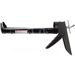 Пистолет для герметика 310 мл &amp;quot;полуоткрытый&amp;quot; круглый шток 7мм утолщенные стенки Rexant 12-7202