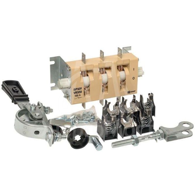 Выключатель-разъединитель ВР32У-31A31240-R 100А 1 напр. с дугогасит. камерами с передней смещенной рукояткой MAXima EKF uvr32-31a31240-r