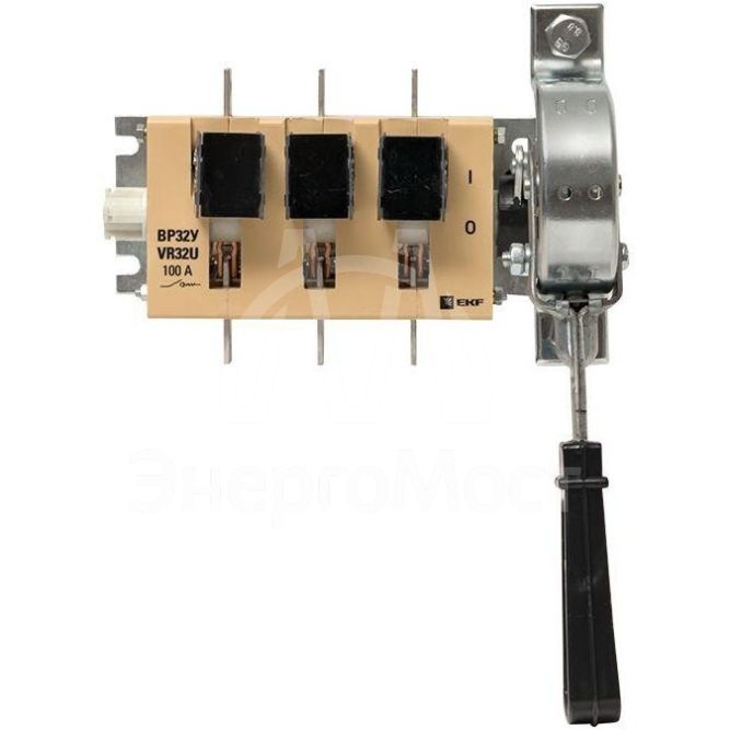Выключатель-разъединитель ВР32У-31A31240-R 100А 1 напр. с дугогасит. камерами с передней смещенной рукояткой MAXima EKF uvr32-31a31240-r