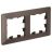 Рамка 2-м AtlasDesign Air мокко/дым. черн. SE ATN220602