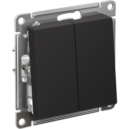 Выключатель 2-кл. AtlasDesign (сх. 2) 10А с самовозвратом механизм карбон SE ATN001017