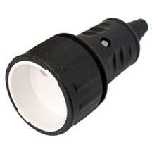 Розетка 16А IP20 250В без заземл. каучук черн. Bylectrica Р16-386