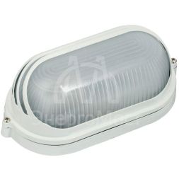 Светильник НПП 1407 60Вт E27 IP54 бел. овал ресничка IEK LNPP0-1407-1-060-K01