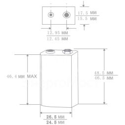 Элемент питания алкалиновый &amp;quot;крона&amp;quot; 6LR61 BL-1 6LR61 BL-1 9В Alkaline (блист.1шт) Ergolux 11753
