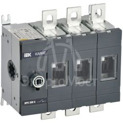 Выключатель-разъединитель ВРК 3п 200А без рукоятки KARAT IEK KA-VR10-3-0200