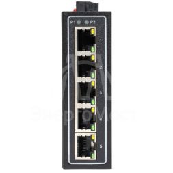 Коммутатор неуправляемый промышленный U-5T 5 портов 10/100Base-T(X) RJ45 монтаж на DIN-рейку TSX EKF TSX-U-5T