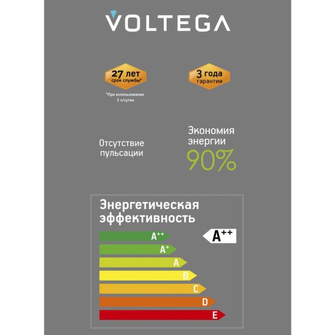 Лампа светодиодная Loft Led YX-G125175LK2F 4Вт 2200К E27 DIM Voltega 8576
