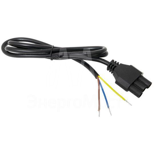 Кабель для подключения светодиодных линейных светильников ДБО-60/120/150 1м 3х0.75 черн. EKF ASC-B-1-LBL