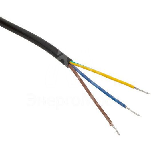 Кабель для подключения светодиодных линейных светильников ДБО-60/120/150 1м 3х0.75 черн. EKF ASC-B-1-LBL