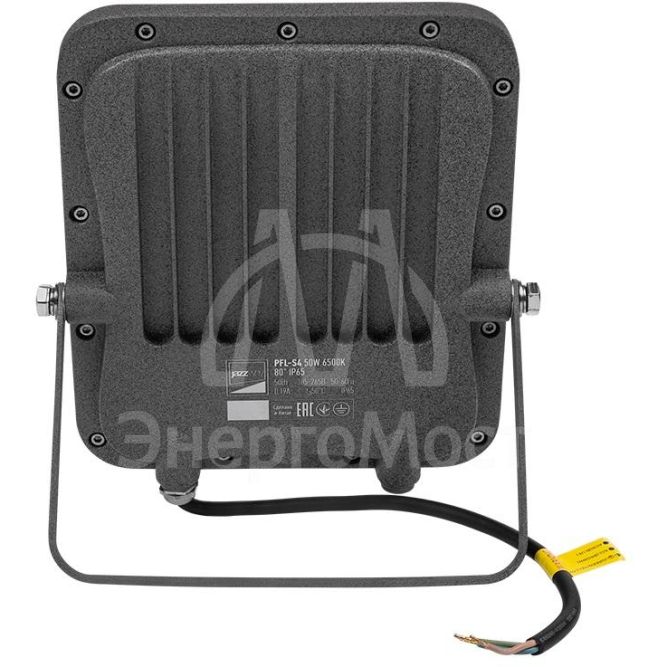Прожектор светодиодный PFL-S4-100w 6500К 80град. с клапаном IP65 JazzWay 5036437