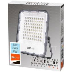 Прожектор светодиодный PFL-S4-100w 6500К 80град. с клапаном IP65 JazzWay 5036437