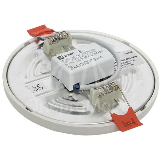 Светильник светодиодный ДВО 1004 9Вт 2700К IP20 встраив. Basic EKF DLL-1004-9-2700