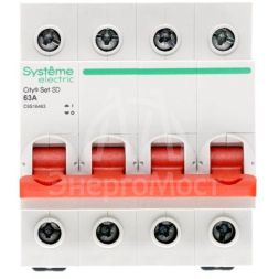 Выключатель нагрузки (ВН) 4P 63А 400В City9 Set SE C9S16463