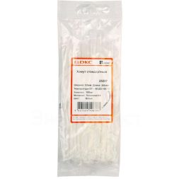Хомут кабельный 2.6х200 полиамид бел. (уп.100шт) DKC 25207