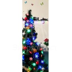 Гирлянда &amp;quot;Снежинки&amp;quot; LD030M-SW прозр. провод с разноцв. светодиодами 30 снежинок IP20 3м SHLights 4690601021670