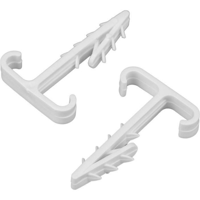 Дюбель-хомут Т-образный для двух плоских кабелей 2х12 КФ (уп.100шт) Rexant 07-4615