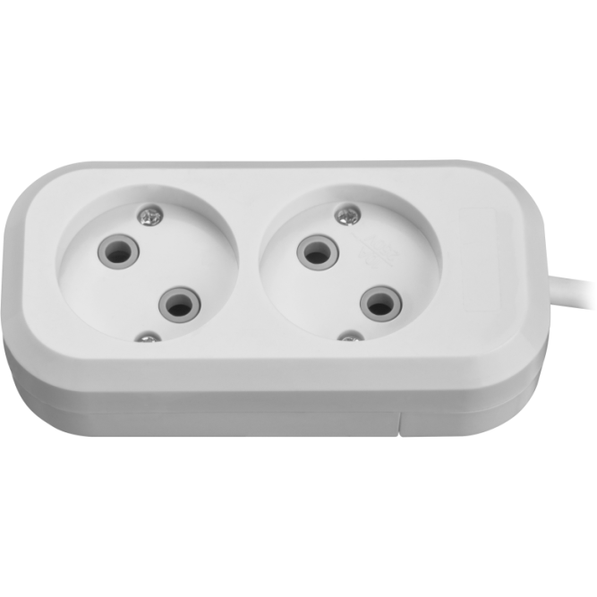 Удлинитель 2х2м без заземл. 10А IP20 90503 OPE-S-02-200-X-2х1 ОНЛАЙТ 90503 