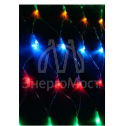 Гирлянда Сеть 320LED 2.3х2.1м с контроллером (разные режимы мигания) провод 2.1м IP20 мультиколор Космос KOC_NET320LED_RGB