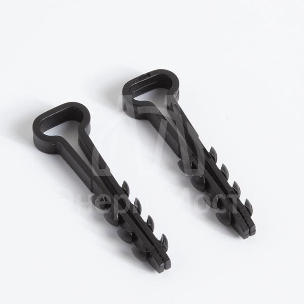 Дюбель-хомут для плоского кабеля 6-14мм черн. (уп.100шт) TOKOV ELECTRIC TKE-DH-6-14-PK-C05