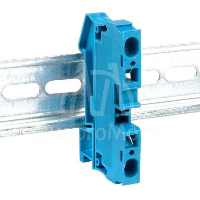 Колодка клеммная JXB-ST-4 41А самозажимная син. EKF plc-jxb-st-4-blue