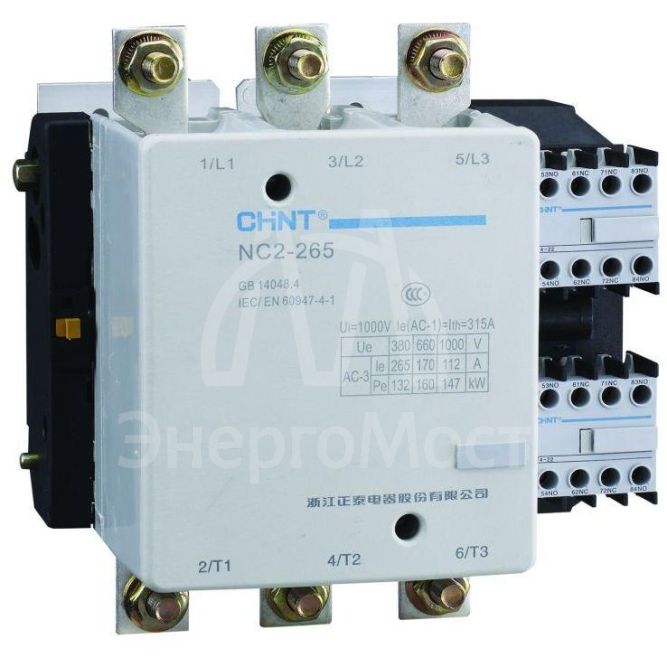 Контактор NC2-265 265А 230В/АС3 50Гц (R) CHINT 671402