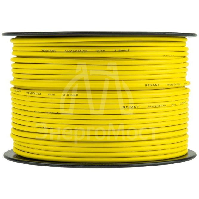 Провод ПГВА 2.5 Ж бухта (м) Rexant 01-6542