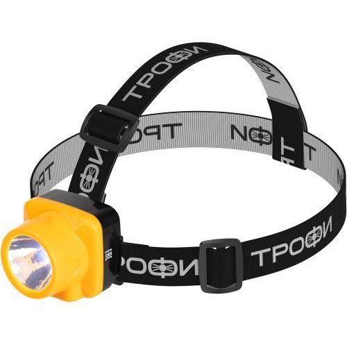 Фонарь налобный светодиодный TG1 аккумуляторный яркий 4В 0.5А.ч 1xLED ЗУ 220В Трофи Б0053033