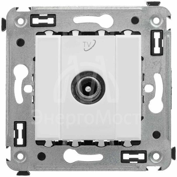 Розетка телевизионная проходная TV СП Avanti &amp;quot;Белое облако&amp;quot; DKC 4400513