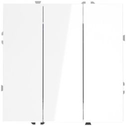 Выключатель 3-кл. СП S70 10А механизм бел. глянцевый Voltum VLS030101