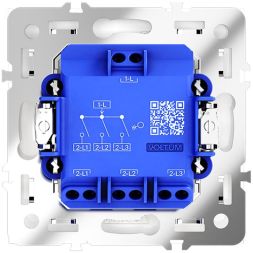 Выключатель 3-кл. СП S70 10А механизм бел. глянцевый Voltum VLS030101