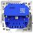 Розетка 1-м СП S70 16А с USB A+A с заземл. защ. шторки механизм шелк Voltum VLS040404