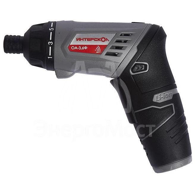 Отвертка аккумуляторная ОА-3/6Ф (Li-ion кейс) ИНТЕРСКОЛ 433.0.1.00