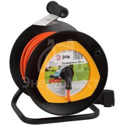Удлинитель силовой RPx-1-2x1-30m на пластик. катушке б/з 1гнездо 30м ПВС 2х1 Эра Б0046833