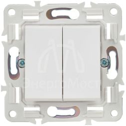 Выключатель проходной 2-кл. SKANDY 10А SK-V05W арктич. бел. IEK SK-V22-0-10-K01