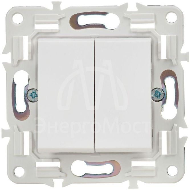 Выключатель проходной 2-кл. SKANDY 10А SK-V05W арктич. бел. IEK SK-V22-0-10-K01